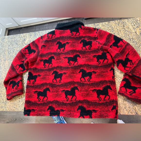 Vintage St Johns Bay Sherpa Horse Jacket Size XL - Picture 5 of 8